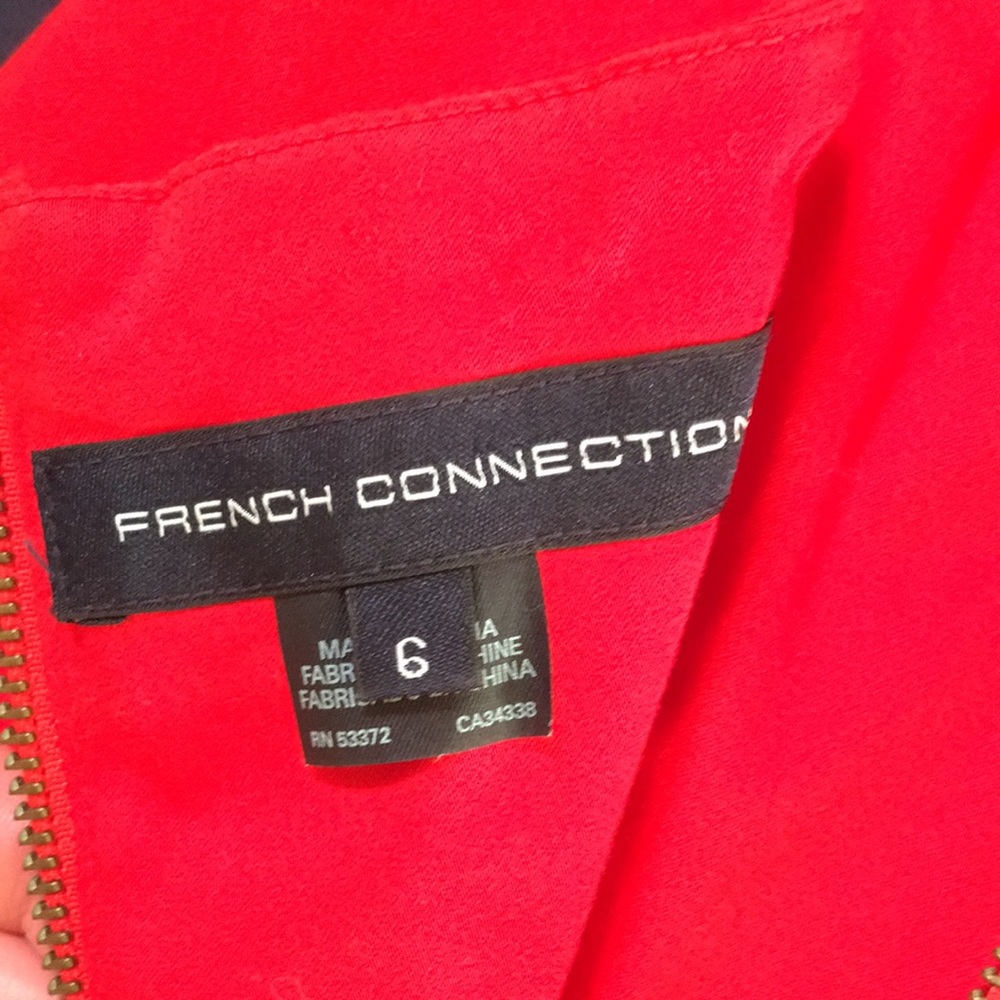 Strapless French Connection Color Block Dress - image 6